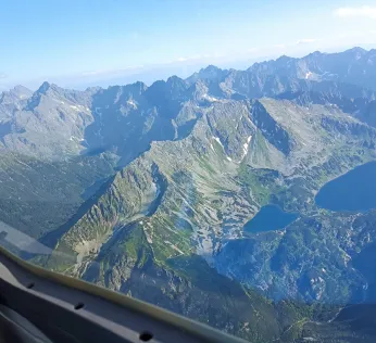 Lot Szybowcem w rejon Morskiego Oka